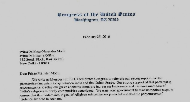 US lawmakers urge PM Modi to control RSS, check violence against religious minorities