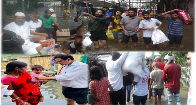 Floods In Bihar: Jamaat-E-Islami, SIO And Dr. Kafeel Khan Give Helping Hand To Victims